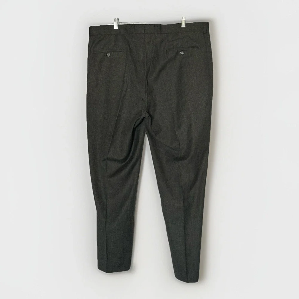 Bertolini B66051 Gray Wool Silk Blend Dress Pants Mens 41x30‎ Tailored